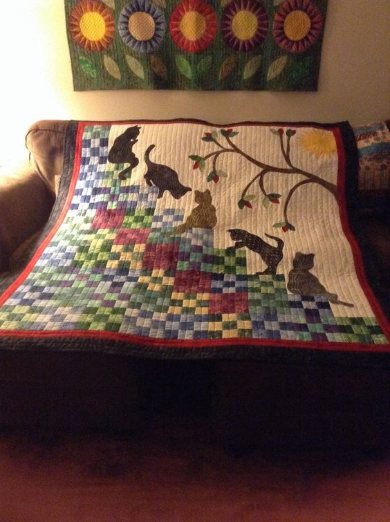 Cat CLA1010189Q Quilt Blanket