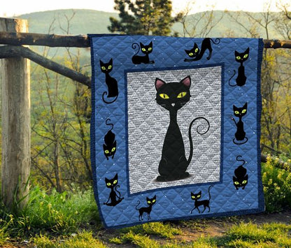 Cat CLA1410125Q Quilt Blanket