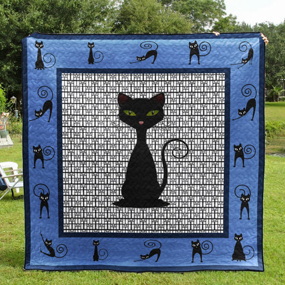 Cat CLA1410125Q Quilt Blanket