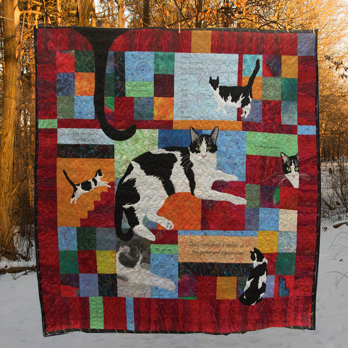 Cat CLA1910111Q Quilt Blanket