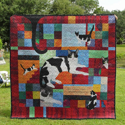 Cat CLA1910111Q Quilt Blanket