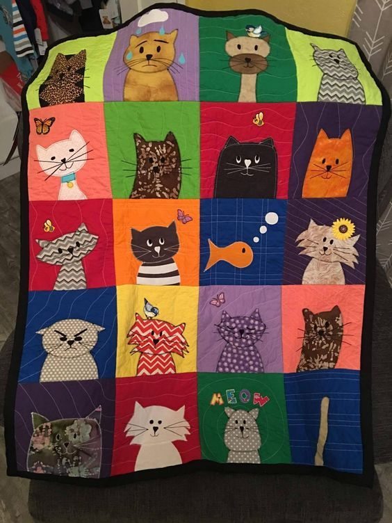 Cat CLA200631 Quilt Blanket