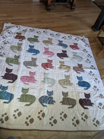 Cat CLA200633 Quilt Blanket