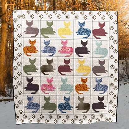 Cat CLA200633 Quilt Blanket