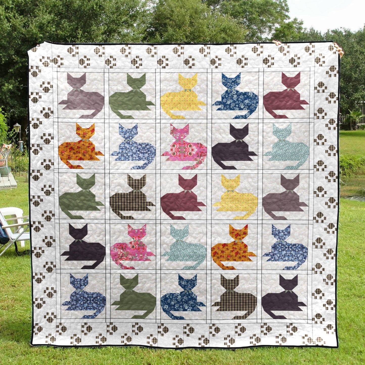 Cat CLA200633 Quilt Blanket