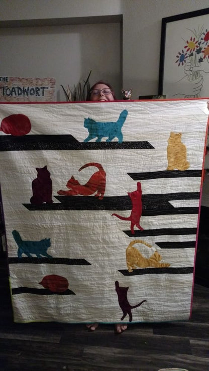 Cat CLA200676 Quilt Blanket