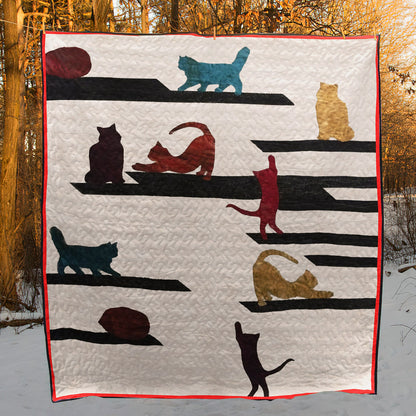 Cat CLA200676 Quilt Blanket