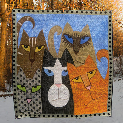 Cat CLM0111045 Quilt Blanket