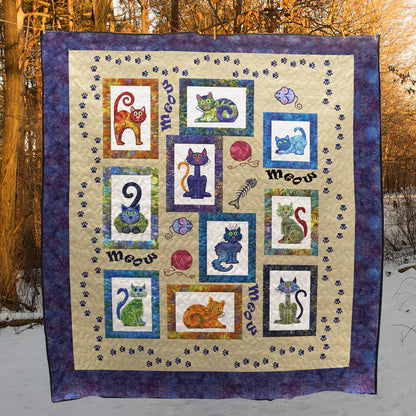 Cat CLM1712202Q Quilt Blanket