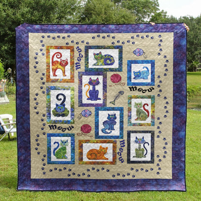 Cat CLM1712202Q Quilt Blanket