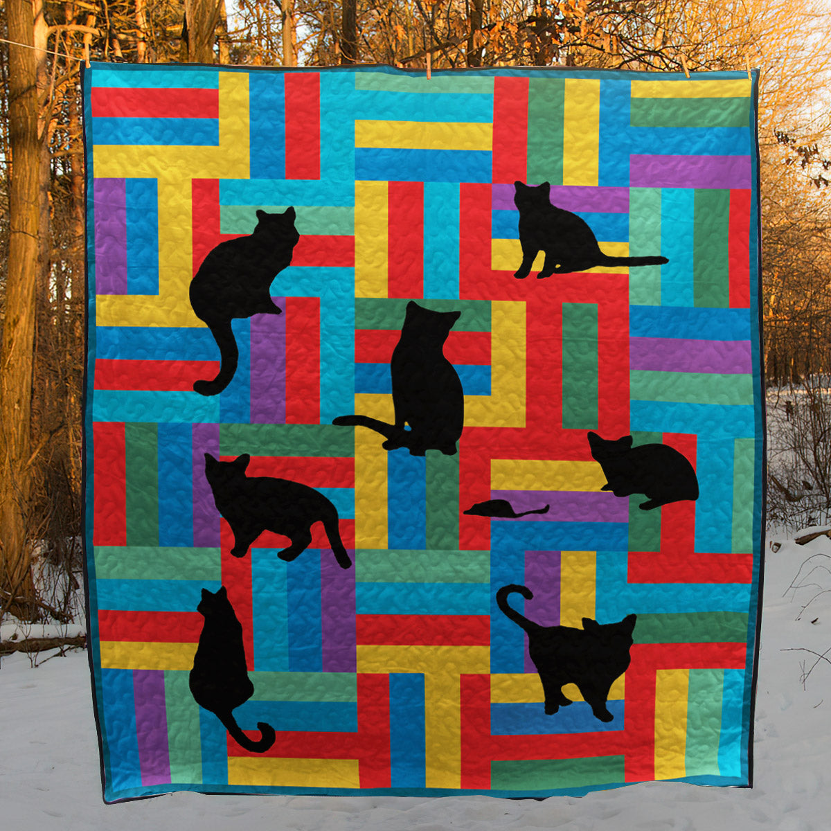 Cat CLM3010033 Quilt Blanket