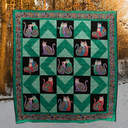 Cat CLP020718 Quilt Blanket