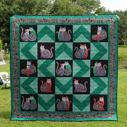 Cat CLP020718 Quilt Blanket