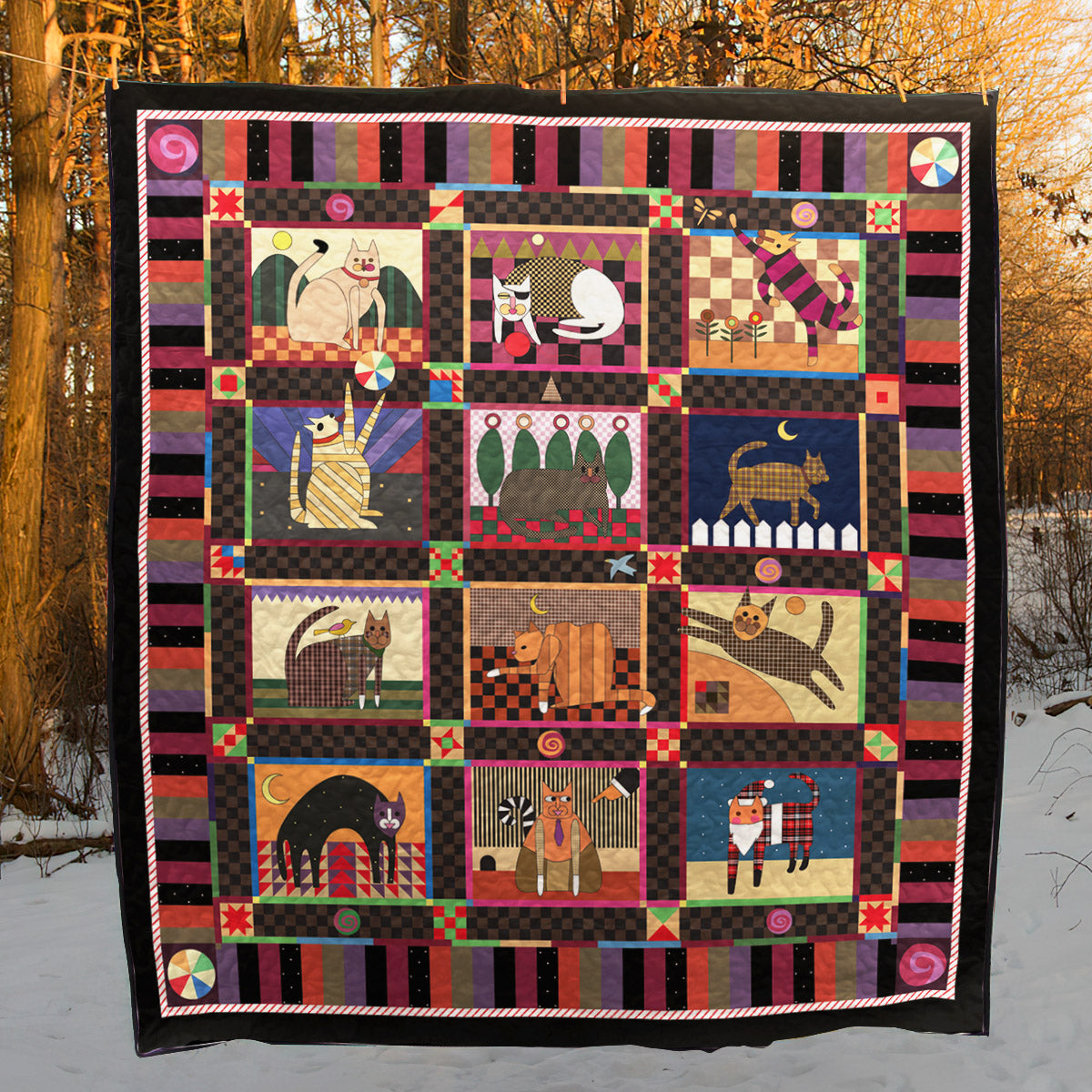 Cat CLP210616 Quilt Blanket