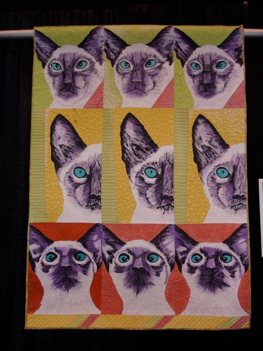 Cat Face Emotions CLA3011564Q Quilt Blanket