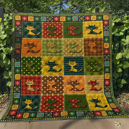 Cat HM240510 Quilt Blanket