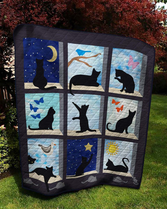 Cat HS140502 Quilt Blanket
