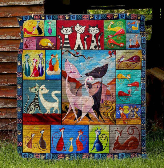 Cat MH060507 Quilt Blanket