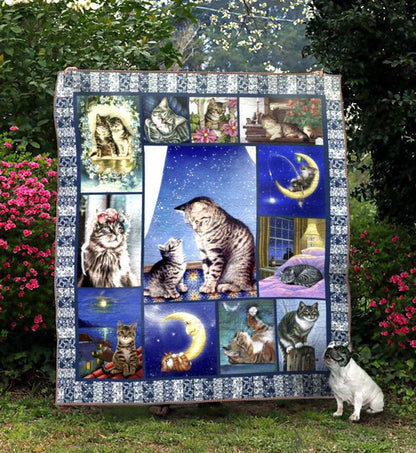 Cat ML090507 Quilt Blanket