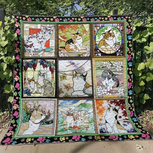 Cat ML120704 Quilt Blanket