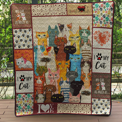 Cat Art Quilt HT181002