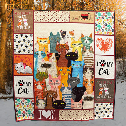 Cat Art Quilt HT181002