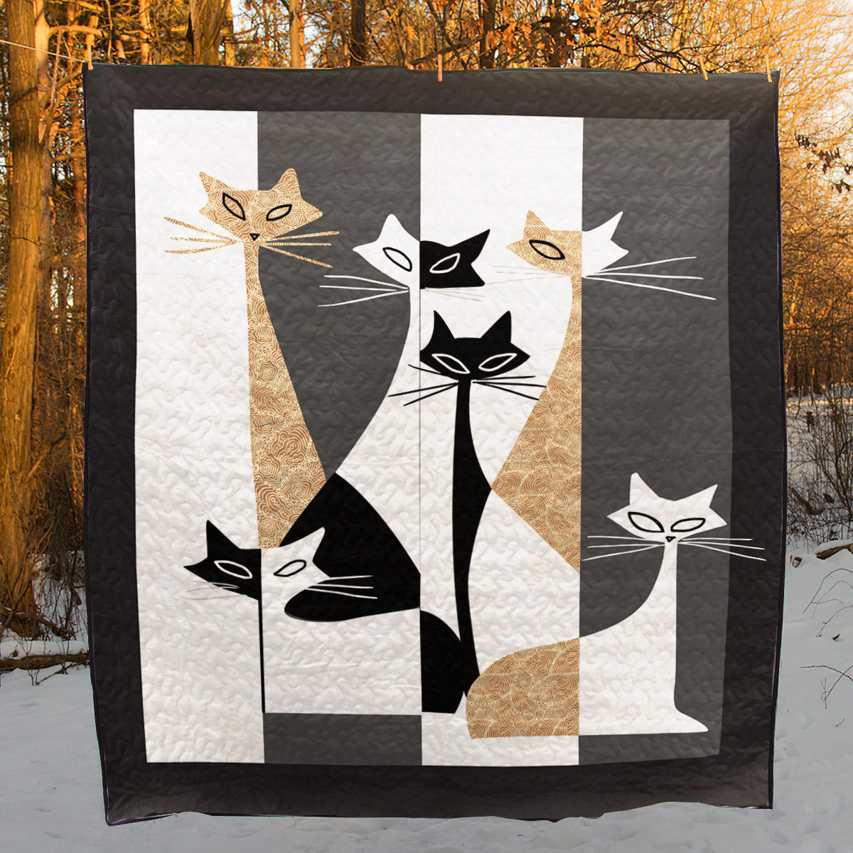 Cat TD10110379 Quilt Blanket