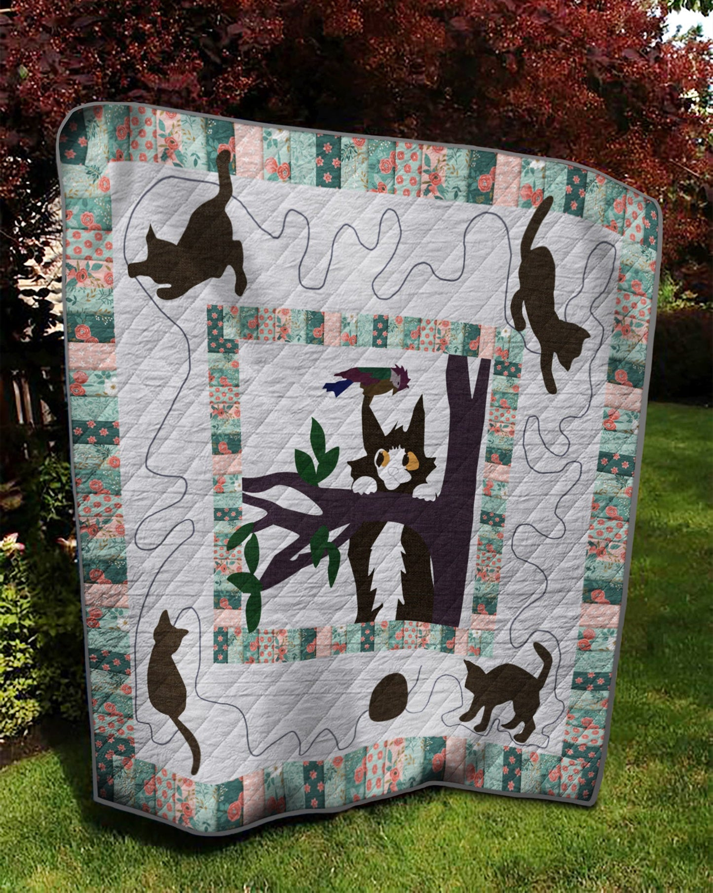 Cat TD14110221 Quilt Blanket