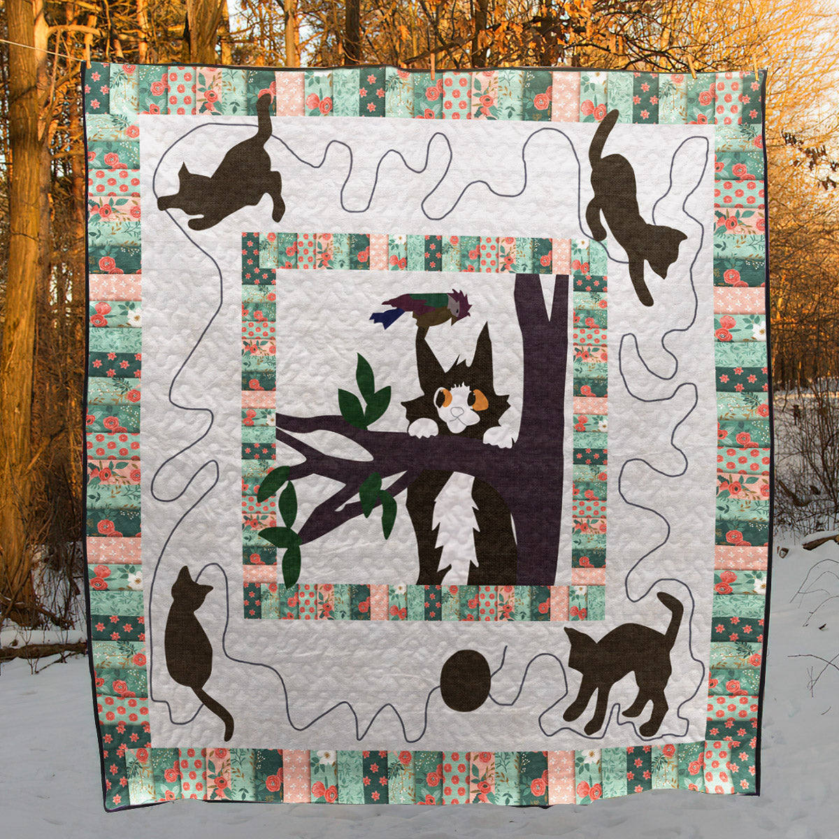 Cat TD14110221 Quilt Blanket