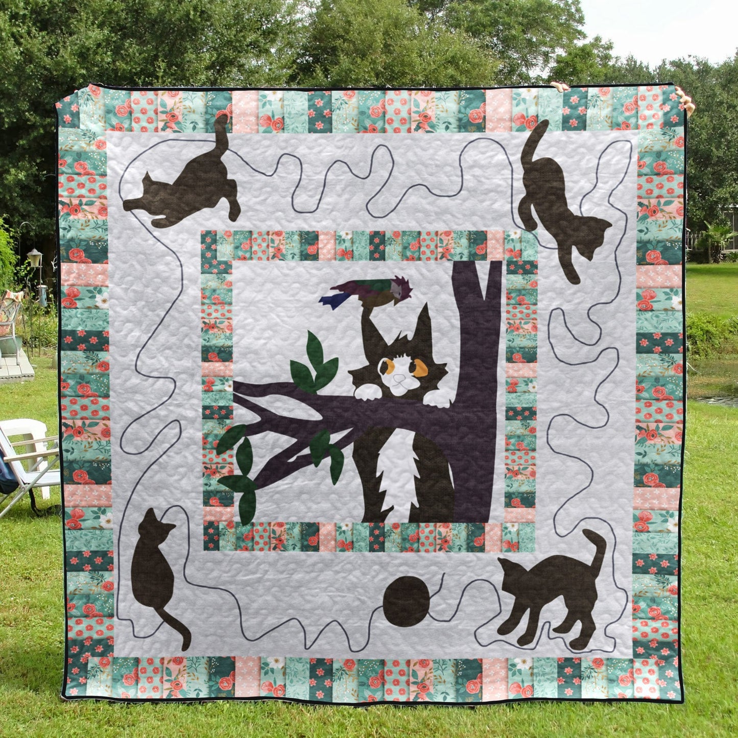 Cat TD14110221 Quilt Blanket