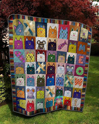 Cat TD14110229 Quilt Blanket