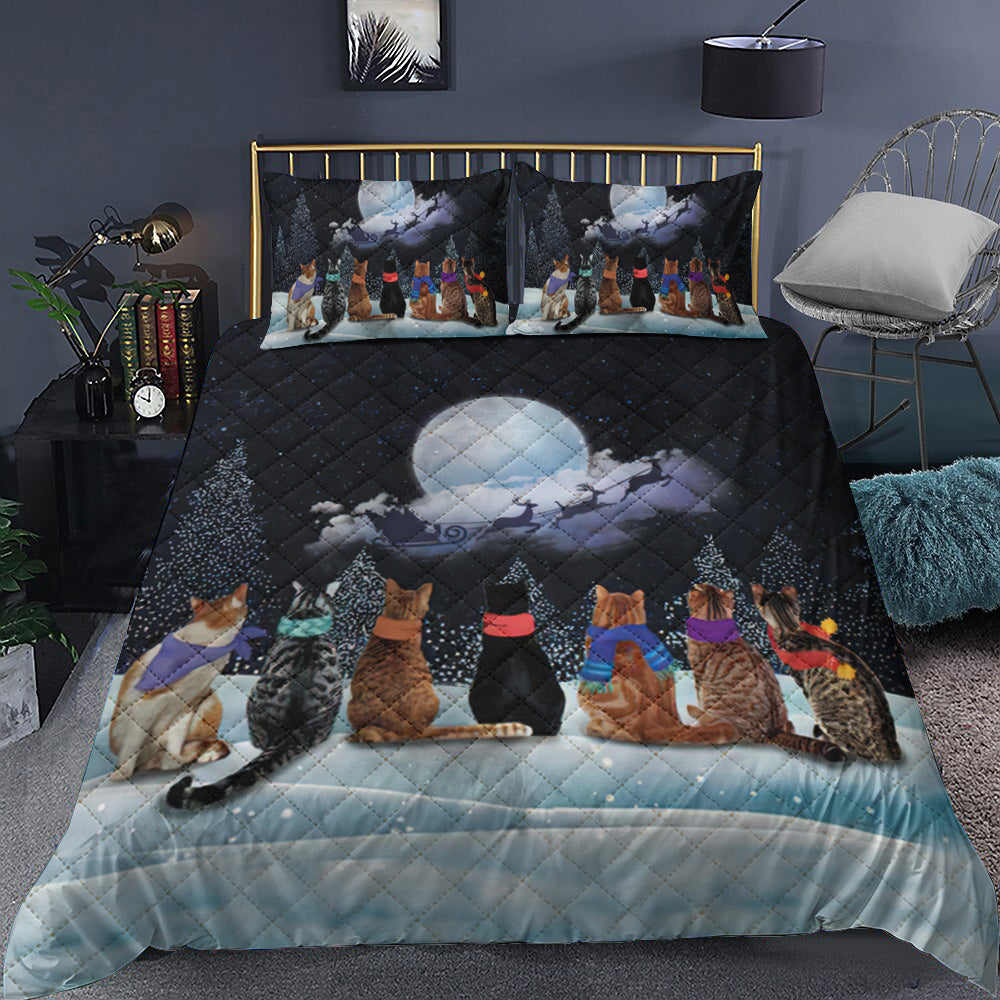 Cat Waiting For Quilt Bedding Set TL210903