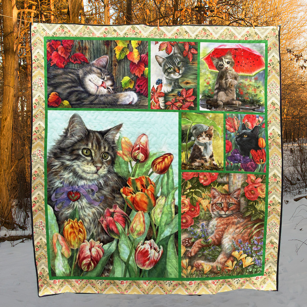 Cat YH2910462 Quilt Blanket