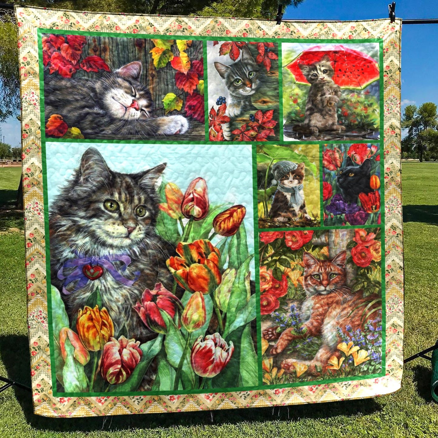 Cat YH2910462 Quilt Blanket