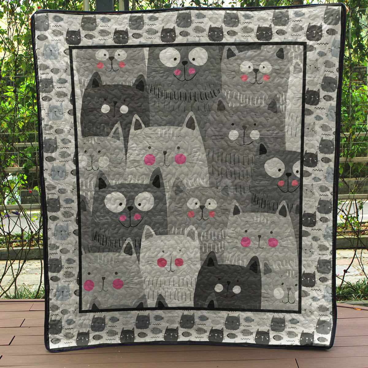 Cat YH2910468 Art Quilt