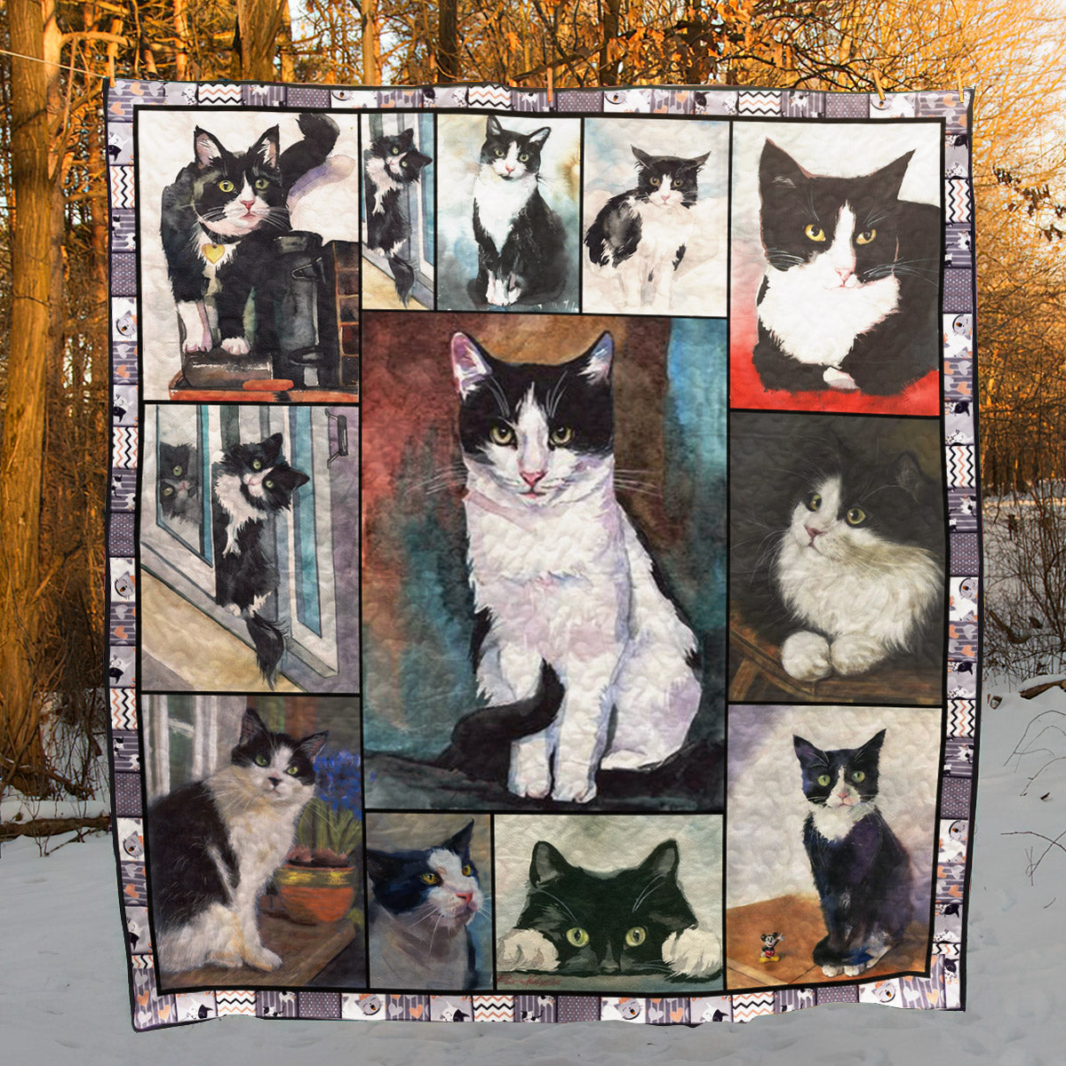 Cat YH3110685 Quilt Blanket