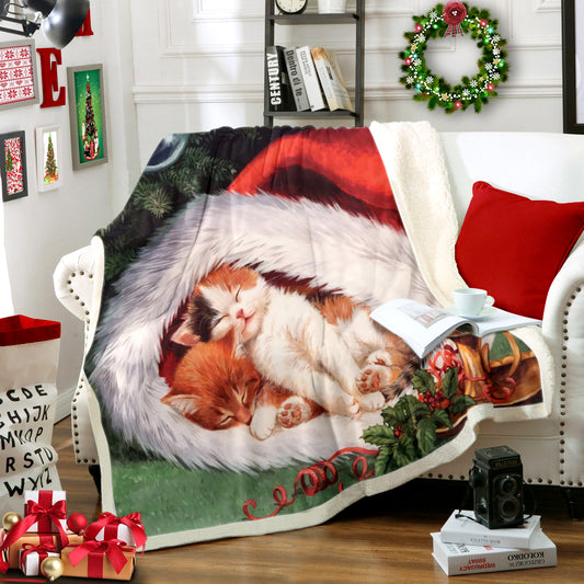 Cat AA2810027TT Sherpa Fleece Blanket