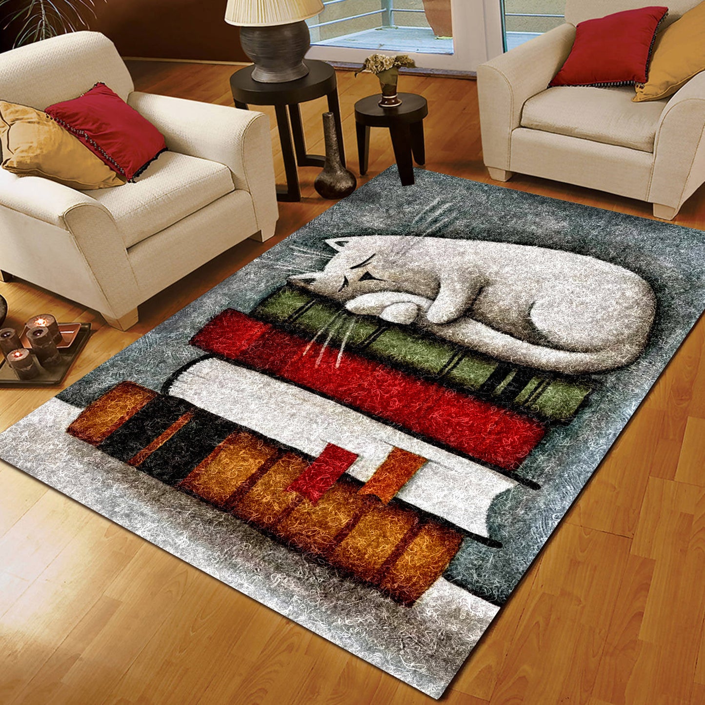 Cat And Book ML0509035R Rug