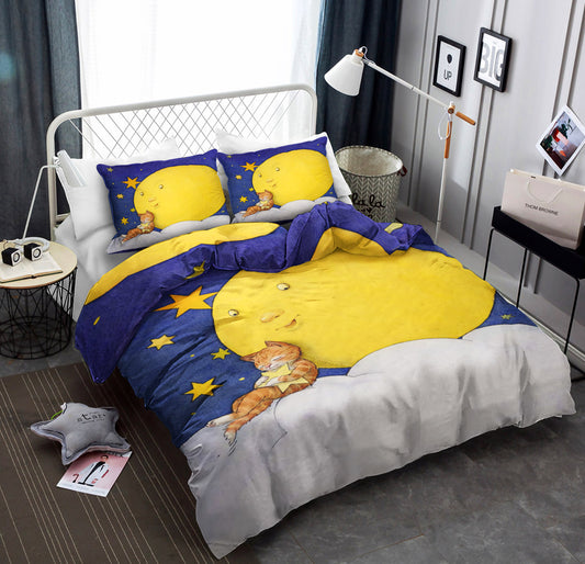 Cat And Moon BL080931B Bedding Sets