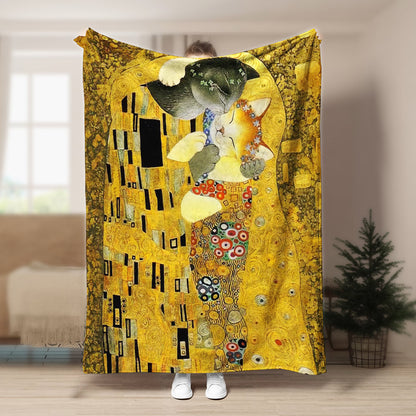 Cat BL050934F Sherpa Fleece Blanket