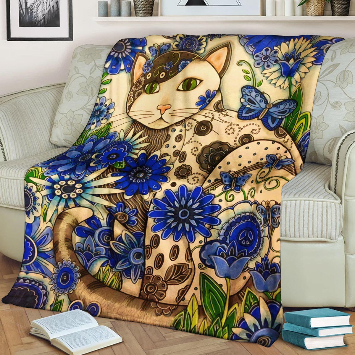 Cat BL240817F Sherpa Fleece Blanket