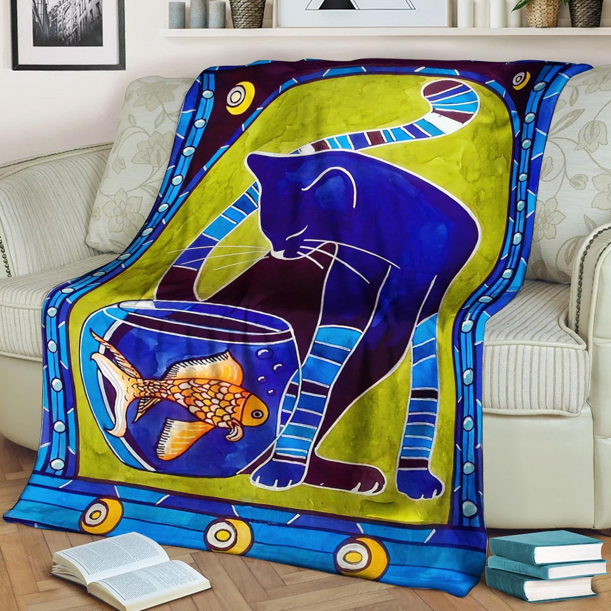 Cat BT190809F Sherpa Fleece Blanket