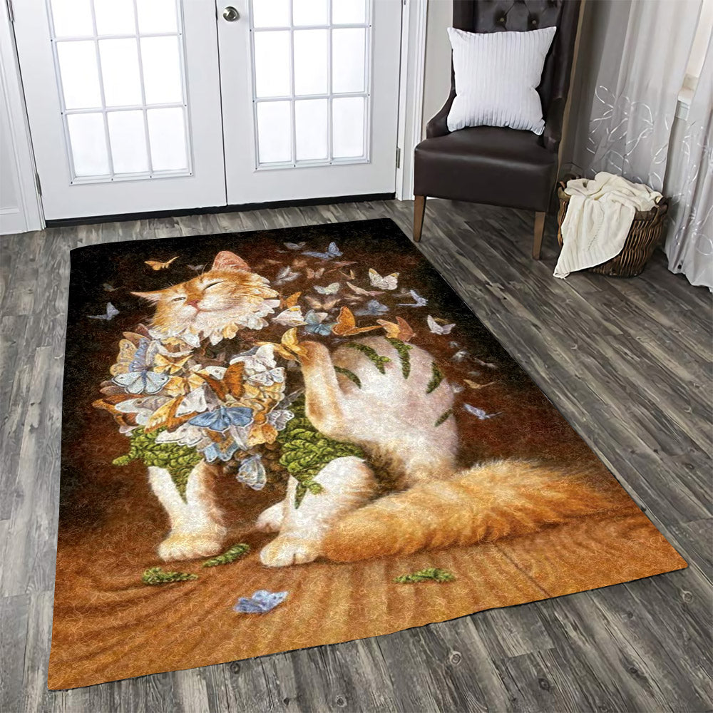 Cat Butterfly HM0110017M Rug – Charming Favor