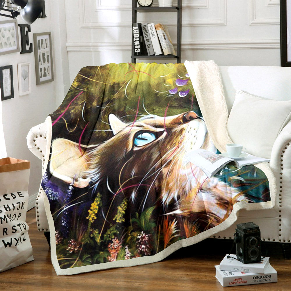 Cat CG1911029TT Sherpa Fleece Blanket