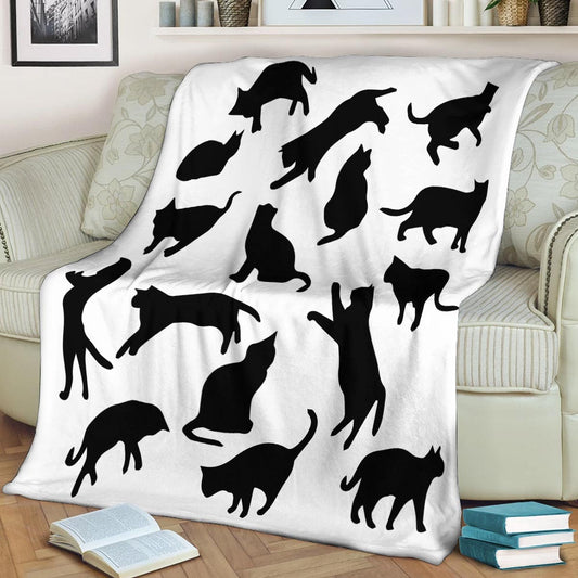 Cat CL1208116MD Sherpa Fleece Blanket