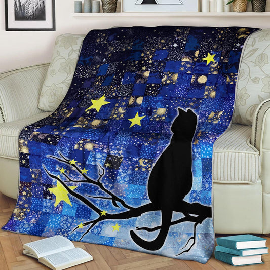Cat CL170813MD Sherpa Fleece Blanket