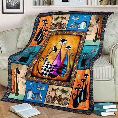 Cat CL280811MDF Sherpa Fleece Blanket