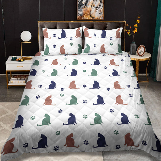 Cat CLM0411073B Quilt Bedding Set