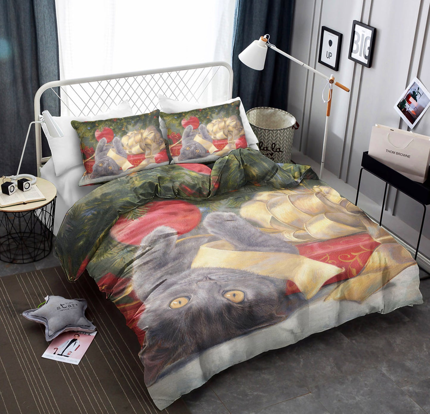 Cat Christmas HN090930B Bedding Sets