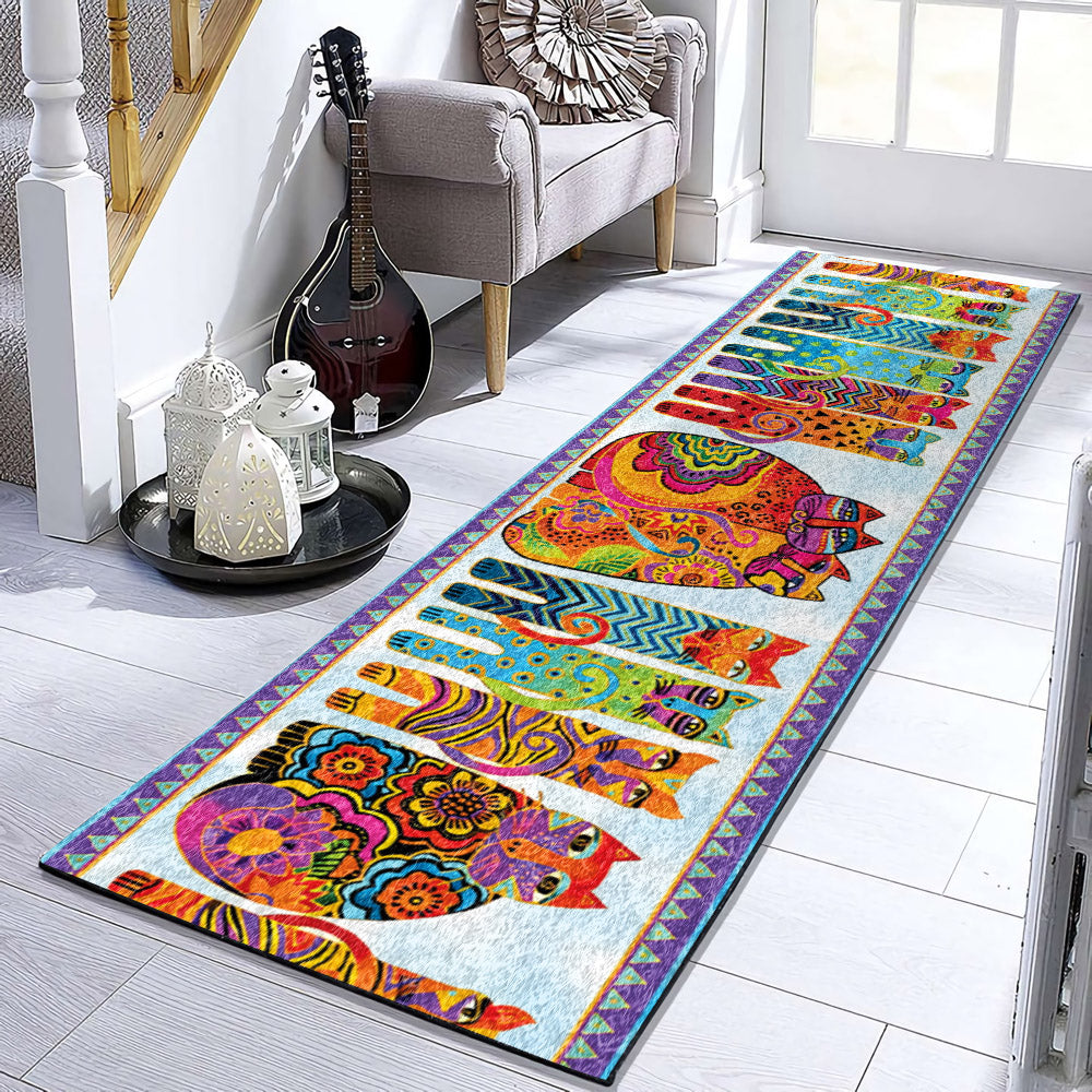 Cat Colorful VD2510091RU Runner Rug